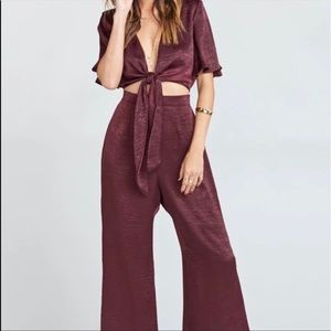 Show me your mumu purple/eggplant jumpsuit size small